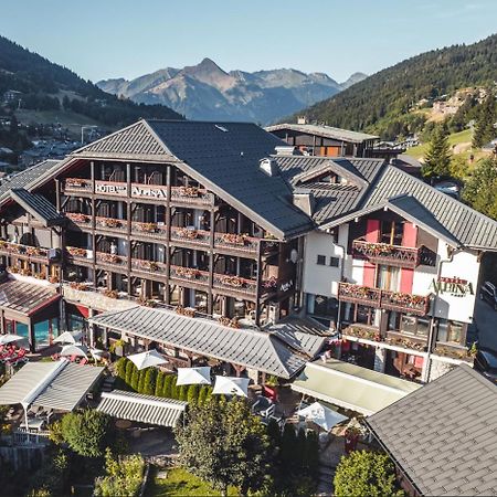 Hotel Alpina & Spa - Restaurant Oxalis Les Gets Exterior photo