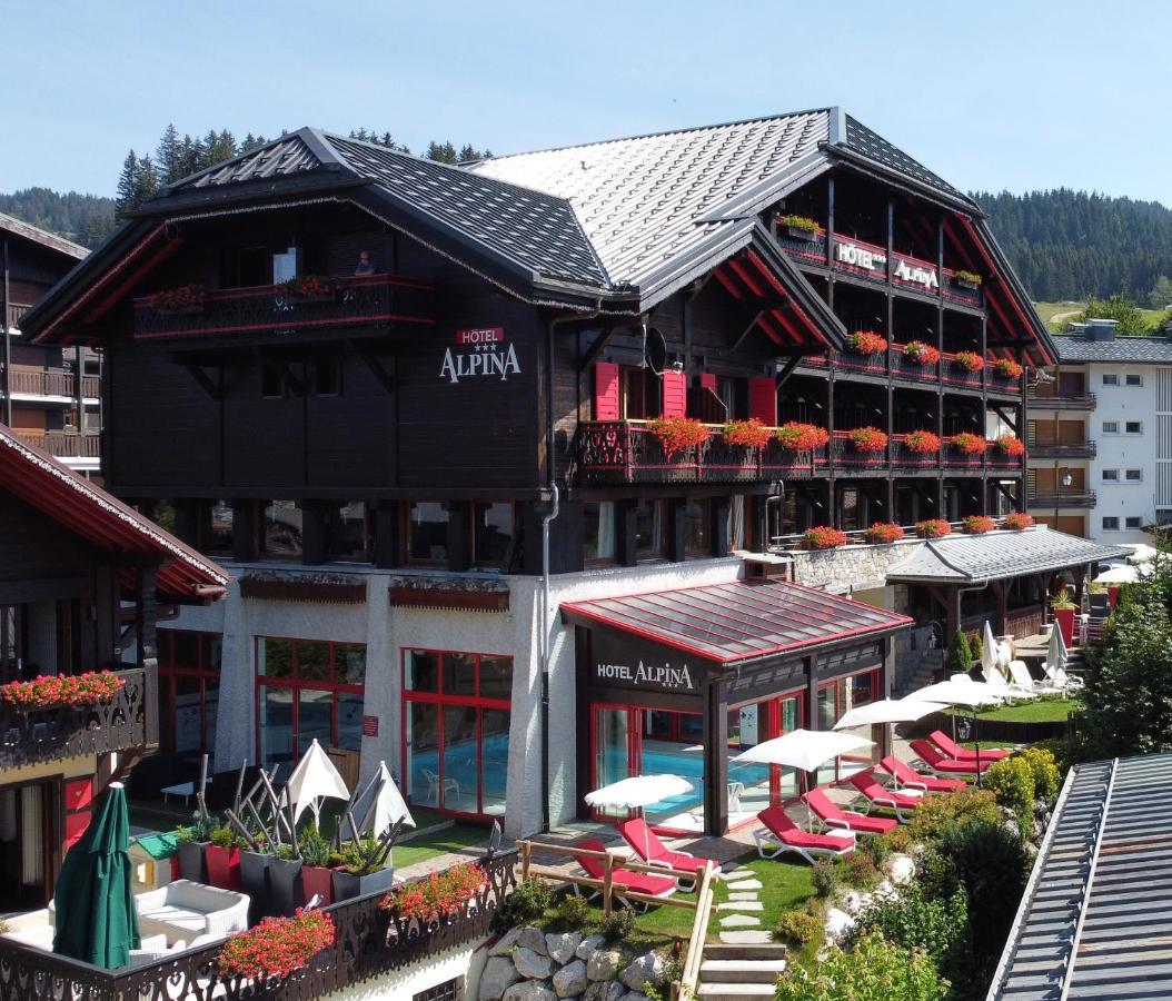 Hotel Alpina & Spa - Restaurant Oxalis Les Gets Exterior photo