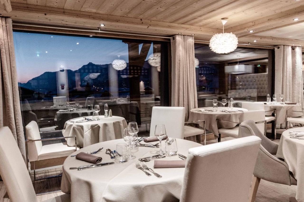 Hotel Alpina & Spa - Restaurant Oxalis Les Gets Exterior photo