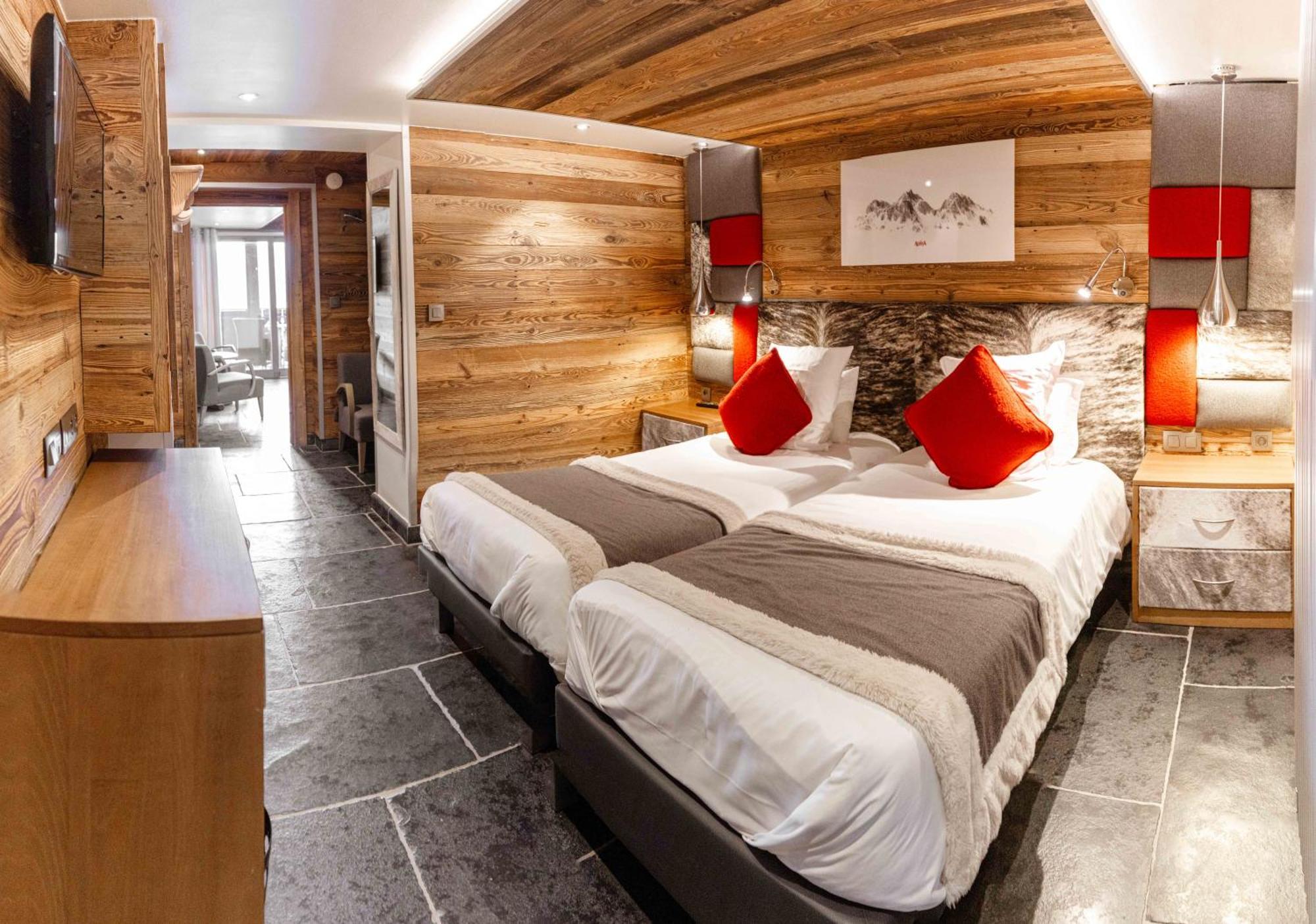 Hotel Alpina & Spa - Restaurant Oxalis Les Gets Exterior photo