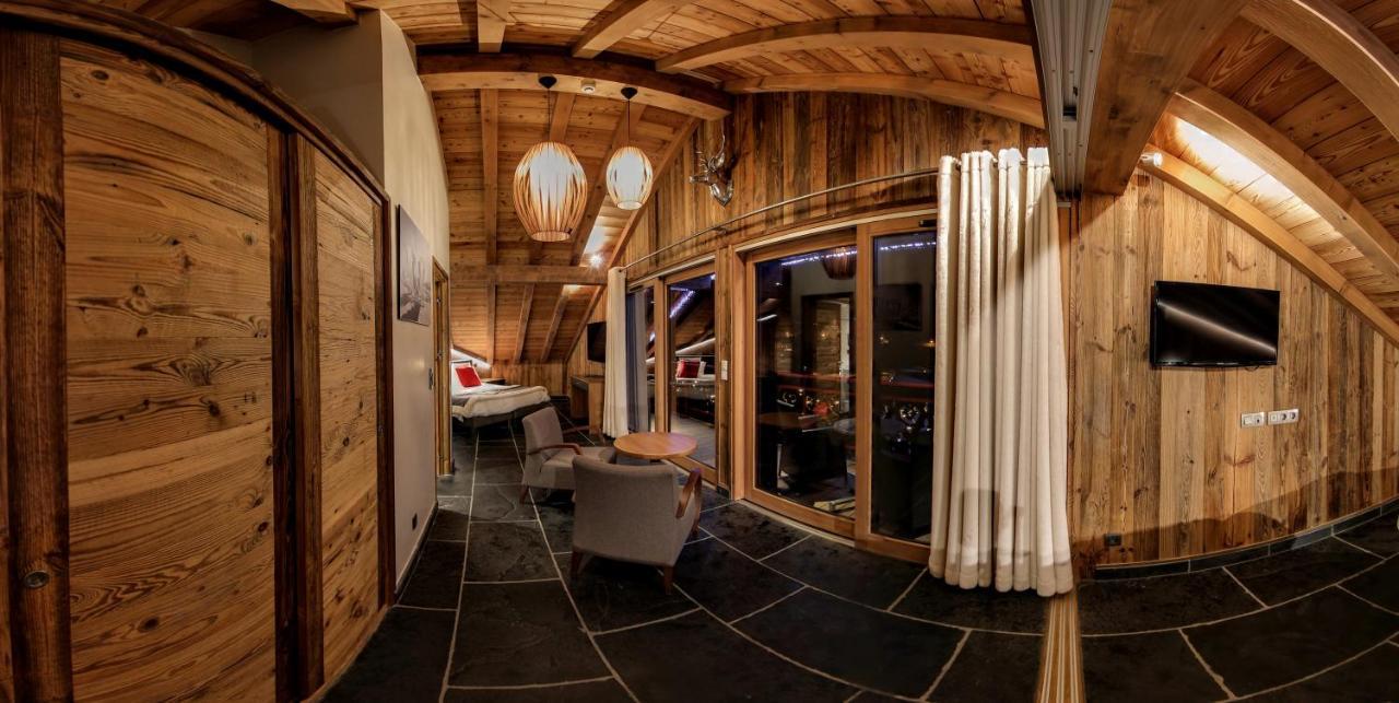 Hotel Alpina & Spa - Restaurant Oxalis Les Gets Exterior photo